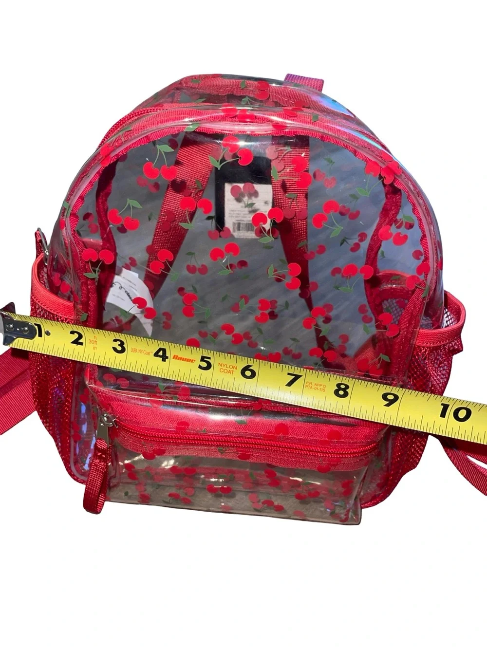 Art Class Target Clear Mini Backpack with Red Cherries - Stadium Approved!